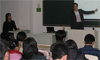 大連工業大学で日本語と仕事について講演
